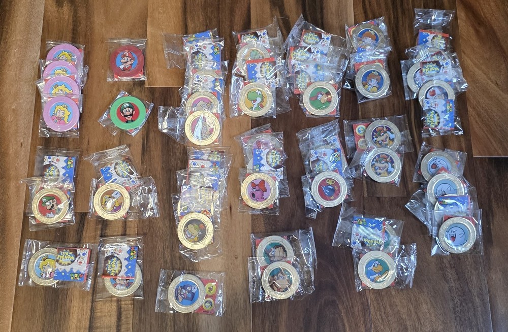 Super Rare Frankford Wonder Ball Super Mario Coins Stickers and Collector’s Book