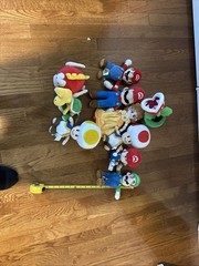 Super Mario Bros Plush Set – Mario & Luigi 7 Character 10 Items Total