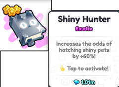 Shiny Hunter in Pet Sim Simulator 99 on Roblox game
