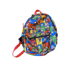 Super Mario Bros Nintendo Bioworld Backpack Mario Yoshi Toad Peach Print Bag