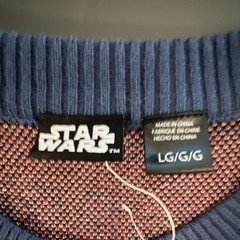 Star Wars Knitted Long Sleeve Sweater Stormtrooper Darth Vader Death Star AT-AT