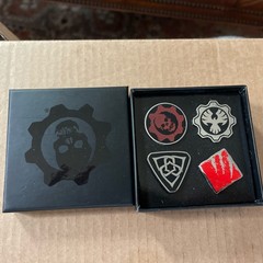 Gears of War 4 Piece Pin Set GOW Loot Crate New In Box