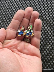 Mario & Luigi SuperStar Saga Bowsers Minions Preorder Pin Badge Promo Rare 3DS
