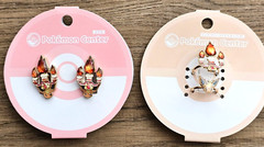 Pokemon Center Flareon Ring + Earring Set Prismatic Evolutions Japan Exclusive