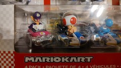 Bundle of 6 Mario Toys, 5 Boxed, Hot Wheels, Pez, Yoshi, Toad, Waluigi, Kart