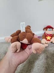 Donkey Kong DK and Diddy Plush Vintage Nintendo Stuffed Animals Beanbags BD&A