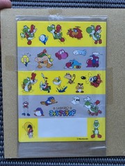 Vintage Nintendo Mario Yoshi Island DS Character Sticker Sheet Rare Retro SNES
