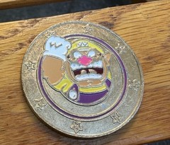 Wario Coin Frankford Super Mario Wonder Ball Coin Series 1 Wario Gold Rare 2018