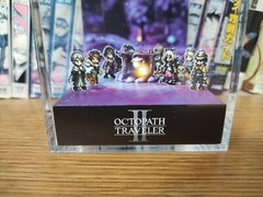 Octopath Traveller 2 Campfire Handmade Diorama – Retro Gaming Cube – Fanart