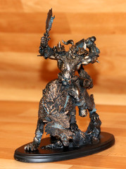 World of Warcraft Orc Wolf Rider Statue Figure 10 Year Anniversary Blizzard