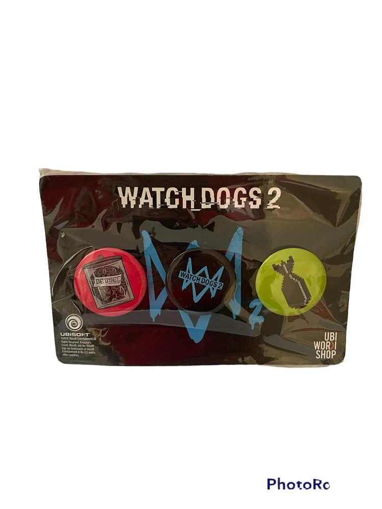 Watch Dogs 2 Pins Collectible Buttons Game Logo Ubisoft Exclusive Promo