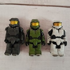 Kubrick 2008 Halo 3 Master Chief Action Figures Set Of 3