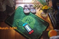 Animal Crossing Brewster Coffee Carpet Game Tufting Floor Mat Soft 80*60cm Green