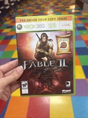 Fable II Pre-Order Display Case ONLY – Microsoft Xbox 360 RARE PROMO ITEM