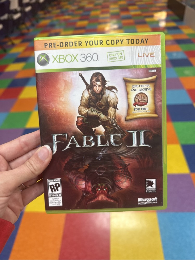 Fable II Pre-Order Display Case ONLY – Microsoft Xbox 360 RARE PROMO ITEM