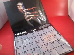 Resident Evil 2008 Promotional Calendar w/ Unused Sticker Sheet by Prima Games