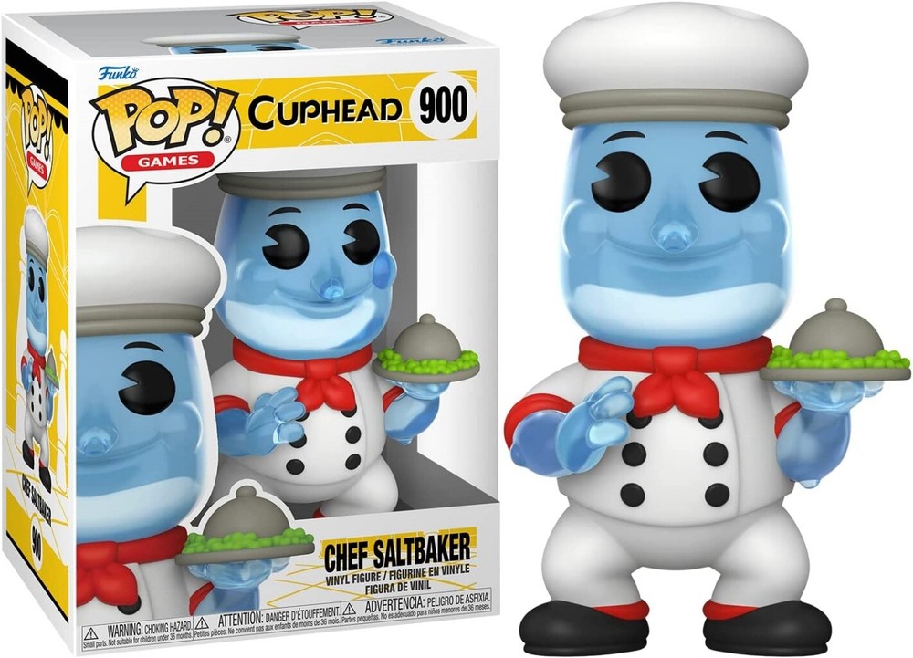Cuphead Video Game Chef Saltbaker Vinyl POP! Figure #900 FUNKO NEW UNUSED NIB