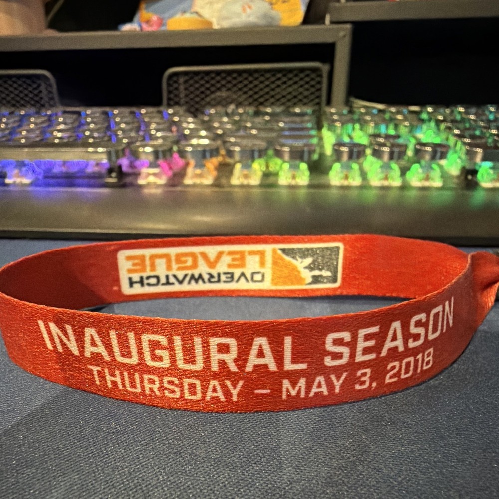Overwatch League Inaugural Season Wristband Red Thurs May 3 2018 Blizzard Arena