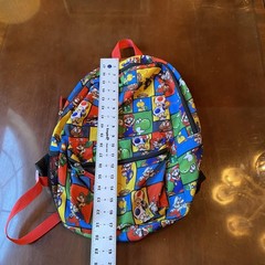 Super Mario Bros Nintendo Bioworld Backpack Mario Yoshi Toad Peach Print Bag