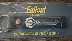 Brand New Fallout Collectible Brotherhood Of Steel Keychain