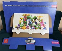 Super Mario Bros Wonder Horizontal Store Sign Header Display Shelf Nintendo Rare