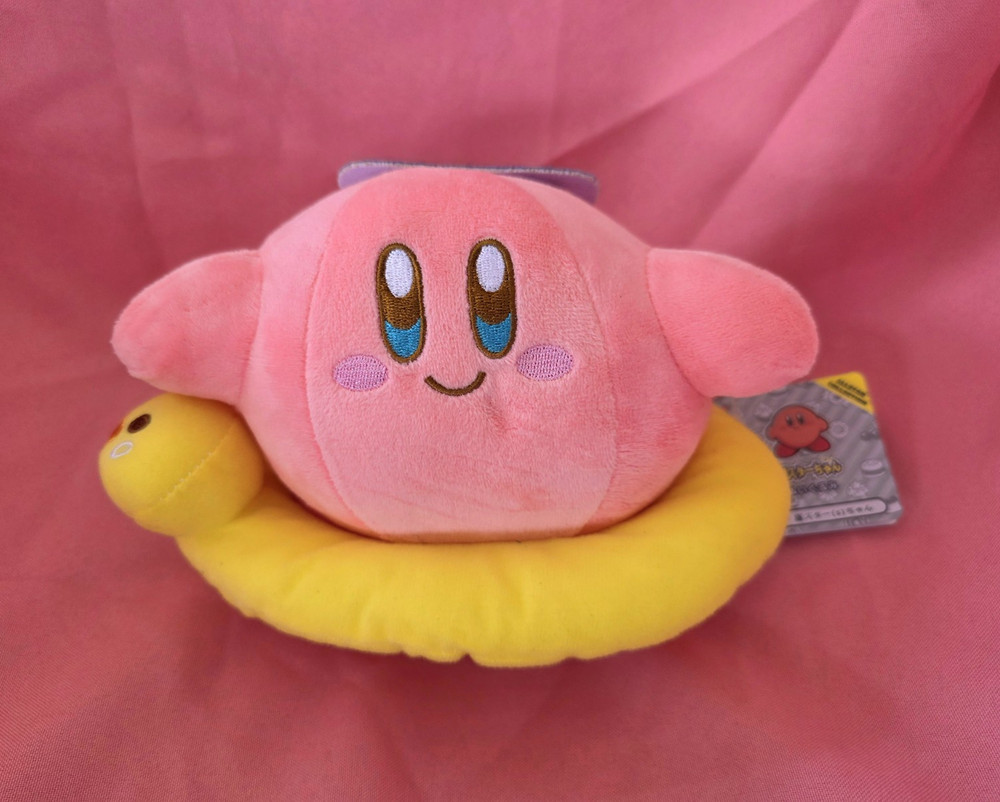 Kirby Plush Doll Pink Character with Yellow Float Ring – Kirby Video Game Series