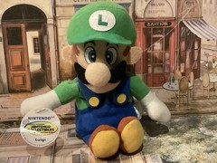 VINTAGE NINTENDO 64 LUIGI BEAN BAG PLUSH DOLL W/HANG&TUSH TAGS BD&A, 1997 (READ)