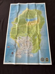 GTA V Steelbook, Cash Bag, Los Santos Map, Blueprint Map, Game Disc (PS3)