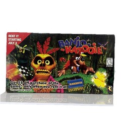Banjo-Kazooie Nintendo 64 1998 Toys R Us – Promo VHS Tape N64 Blockbuster Exclus