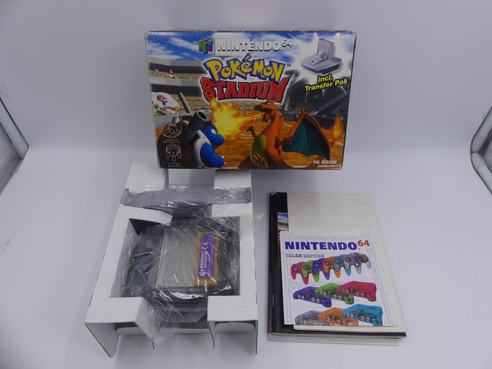 Pokemon Stadium with Transfer Pak – Nintendo 64 PAL CIB