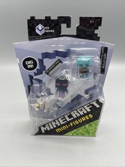 Minecraft Mini Figure 3-pack Ice Series 5 – Wolf Enderman Skeleton Damaged Box