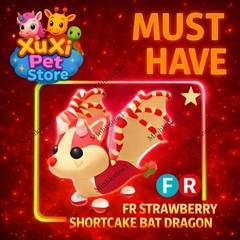 🐉 FR Strawberry Shortcake Bat Dragon (Fly / Ride)|Fast Delivery | Trusted Store