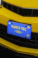 Fallout 3 4 76 New Vegas Vault-Tec Aluminum License Plate Sold Out Bethesda NEW