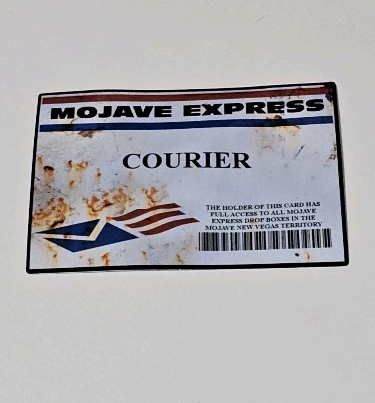Fallout New Vegas Mojave Express Courier 3×2 Inch Stickers – Pack Of 25