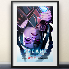 Jinx Arcane Poster 11×17″ – League Of Legends gaming videogames netflix