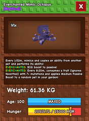 ✨3x 60KG+ VEMON/EVERCHANTED MIMIC OCTOPUS (15s-cd with toy)✨GROW A GARDEN✨CHEAP
