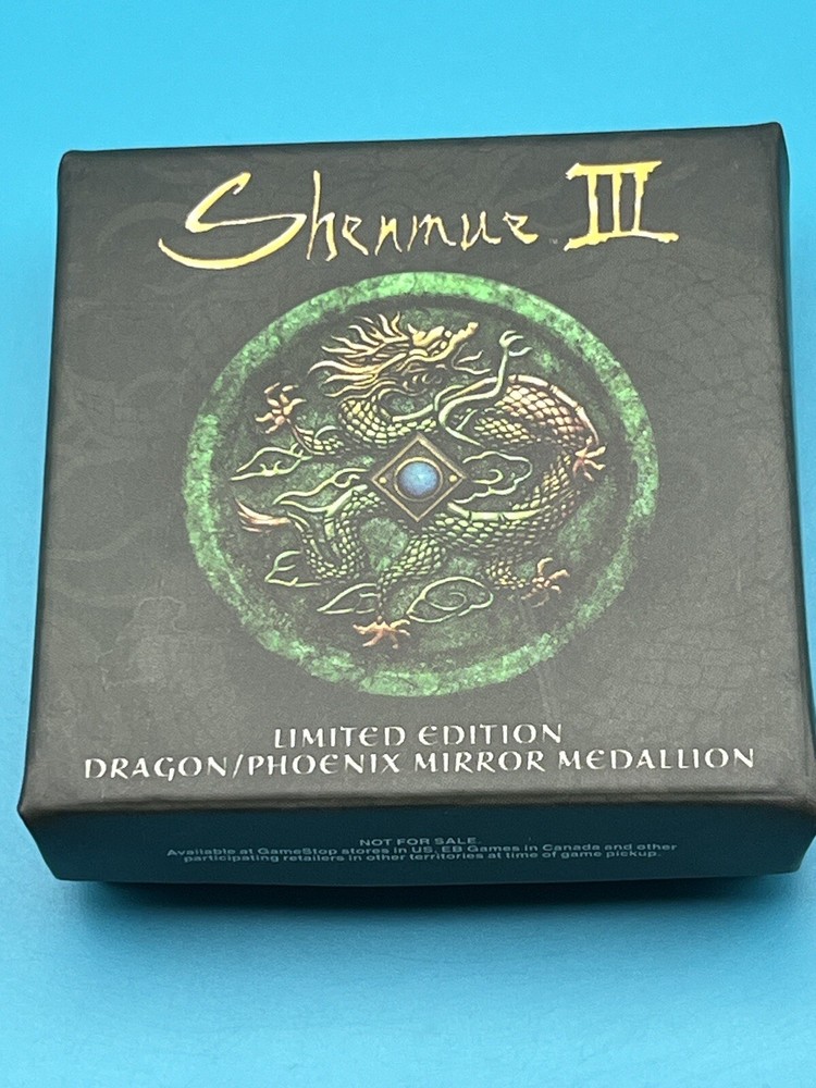 Shenmue III 3 Mirror Medallion Limited Edition Dragon/Phoenix Coin