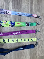 LOT 5 Video Game Lanyards Rage 2 GameStop DC Villains Final Fantasy Dishonored