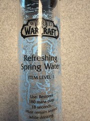world of warcraft glass water bottle