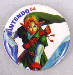 Nintendo 64 Pin Back Button Set – Banjo Kazooie, Yoshi, Kong, Mario, Link 1998