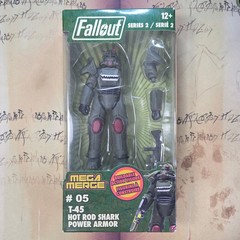 Fallout Series 2 Mega Merge, T-45 HOT ROD SHARK POWER ARMOR #5 Action Figure