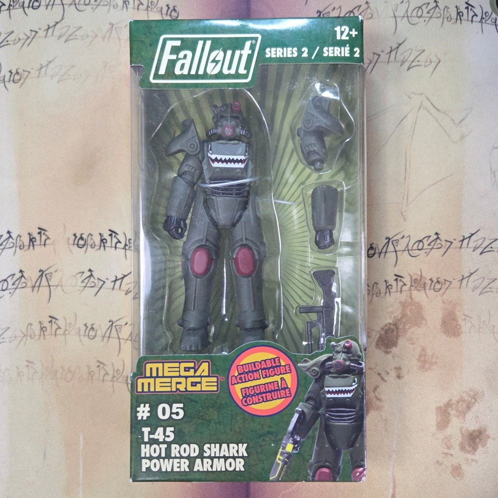 Fallout Series 2 Mega Merge, T-45 HOT ROD SHARK POWER ARMOR #5 Action Figure