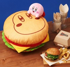 RARE Kirby of the Stars KIRBY’S BURGER Kuji 2021 Cushion 11.8″ from JAPAN