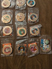 Lot Of 26 Frankford Wonder Ball Super Mario Coins, Most New, 1 Open