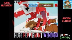 👹HUGE 🍬PEPPERMINT🍬 WENDIGO | 61.18KG! |🌱GROW A GARDEN🌱 FAST DELIVERY |🚚