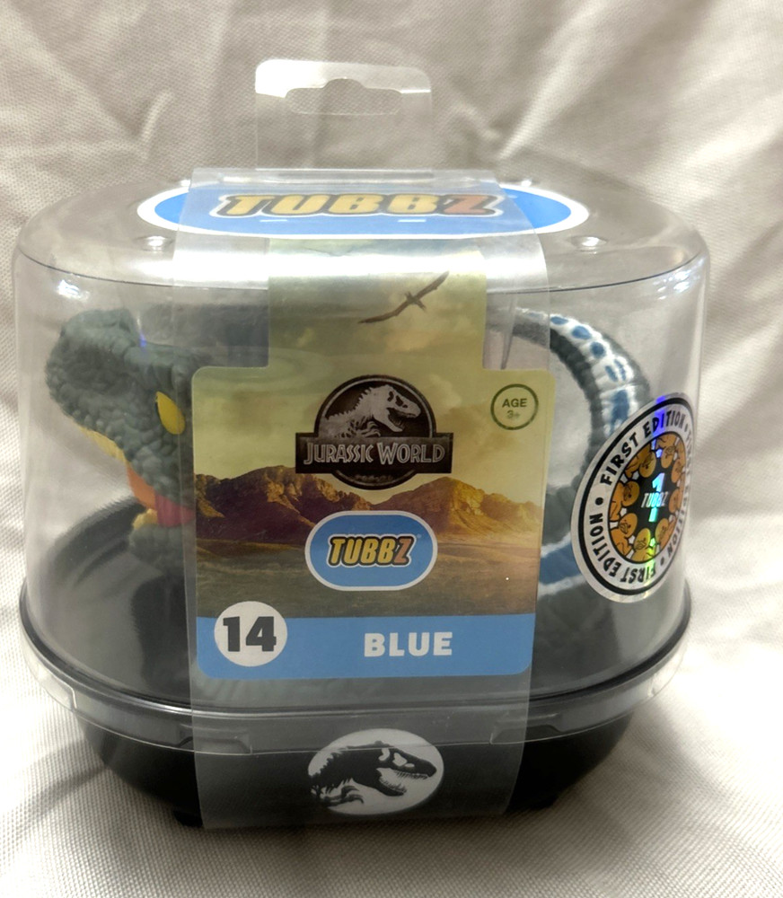 TUBBZ 1ST Edition Jurassic Park Jurassic World: Blue TOY Official Duck JEEP NEW