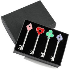 Resident Evil 2 Collectible Keys Set Heart Diamond Spade Club