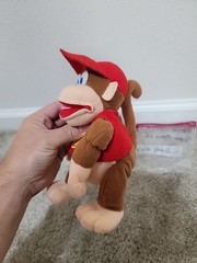 Donkey Kong DK and Diddy Plush Vintage Nintendo Stuffed Animals Beanbags BD&A