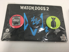 New Ubisoft Watch Dogs 2 Button Pin Set 2016 Lot (GameStop Exclusive)