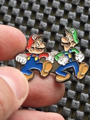 Mario & Luigi SuperStar Saga Bowsers Minions Preorder Pin Badge Promo Rare 3DS
